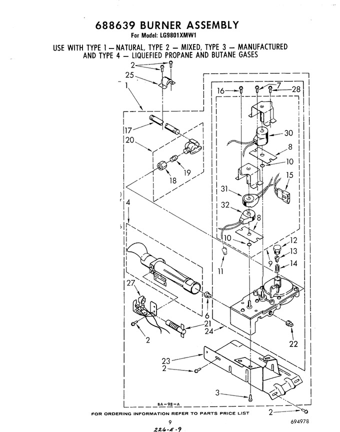 Diagram for LG9801XMW1