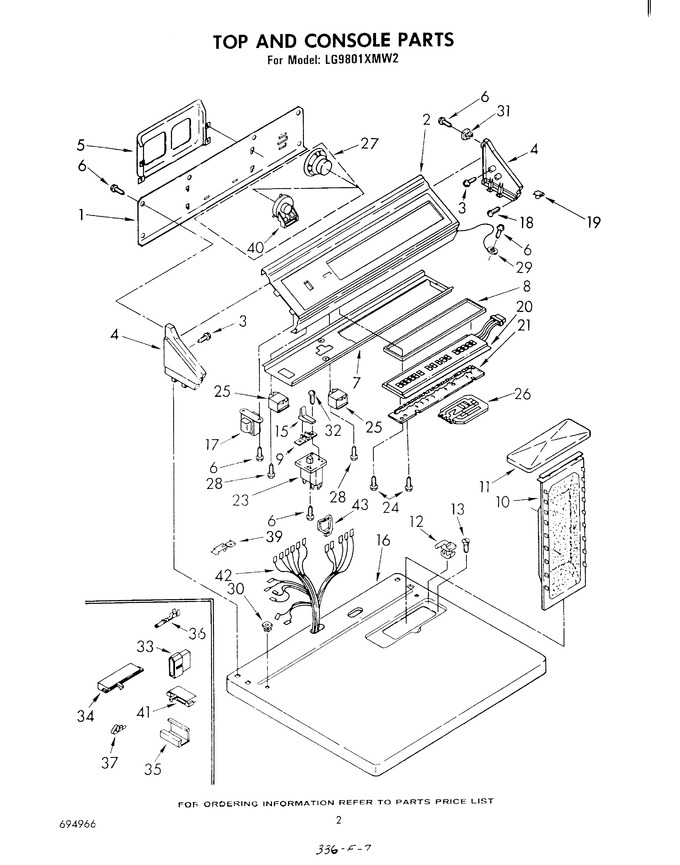 Diagram for LG9801XMW2