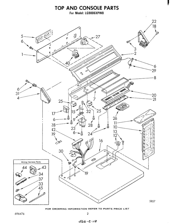 Diagram for LG9806XPW0