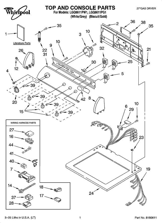 Diagram for LGQ8611PW1