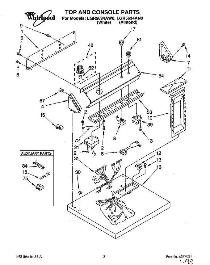 Diagram for LGR5634AW0