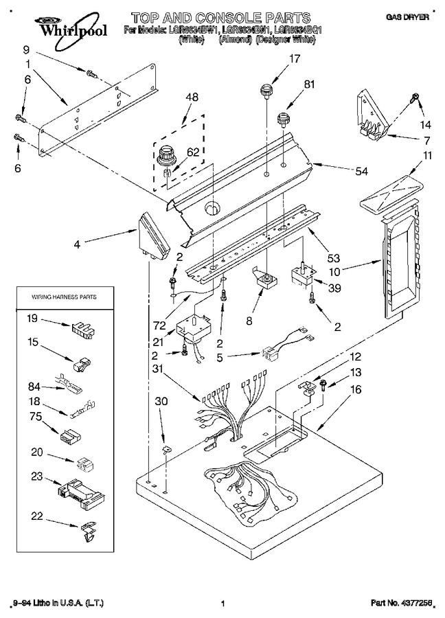 Diagram for LGR6634BW1