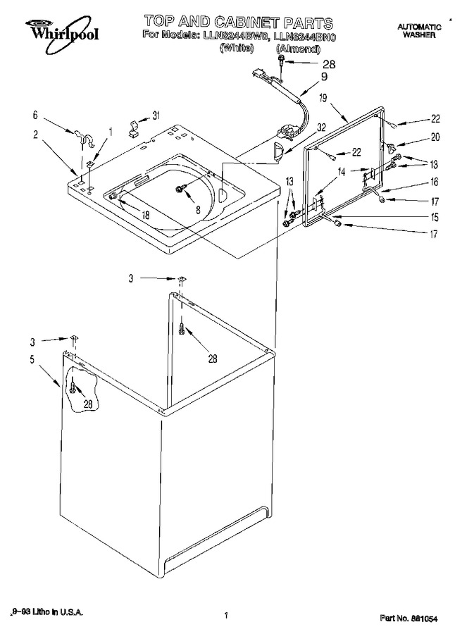 Diagram for LLN8244BW0