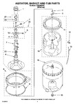 Diagram for 03 - Agitator, Basket And Tub Parts