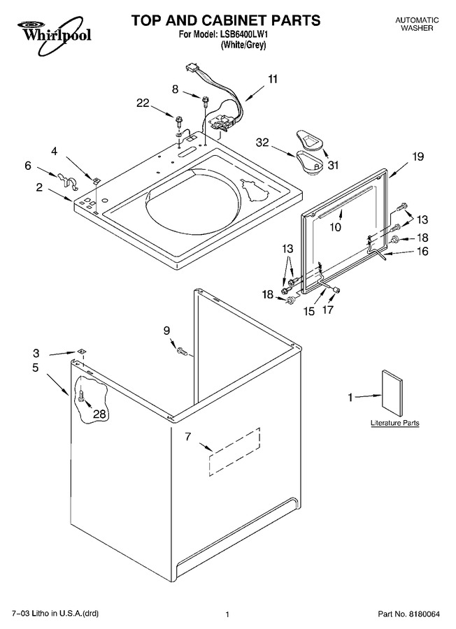 Diagram for LSB6400LW1