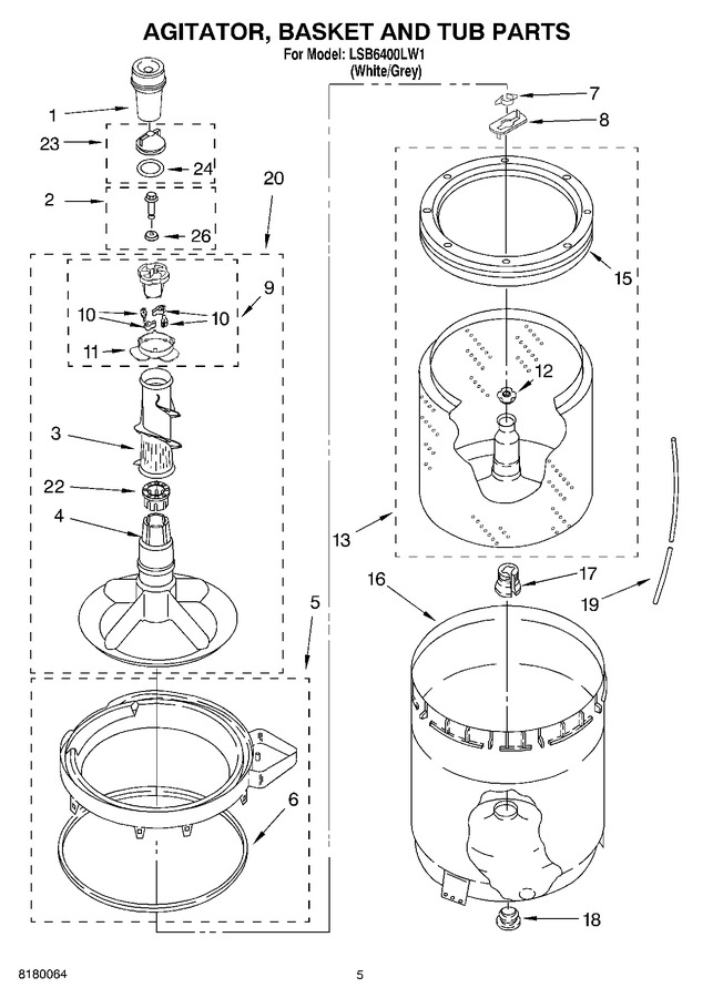 Diagram for LSB6400LW1