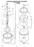 Diagram for 03 - Agitator, Basket And Tub Parts