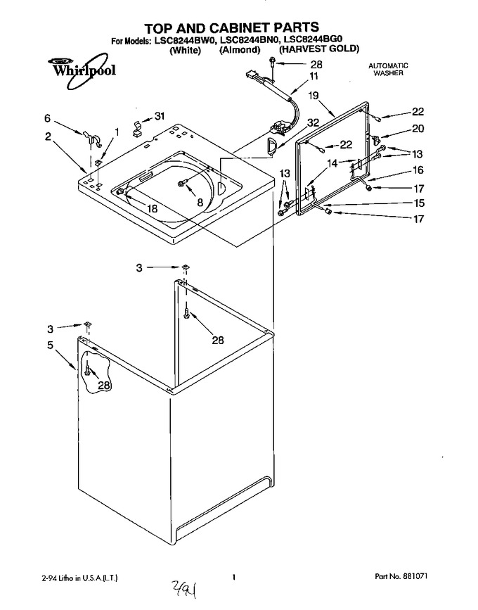 Diagram for LSC8244BN0