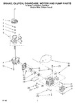 Diagram for 04 - Brake, Clutch, Gearcase, Motor And Pump