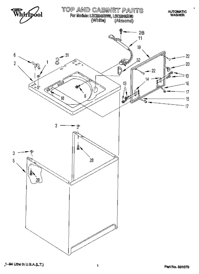 Diagram for LSC9245BW0