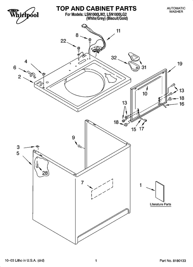 Diagram for LSN1000LW2