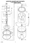 Diagram for 03 - Agitator, Basket And Tub Parts