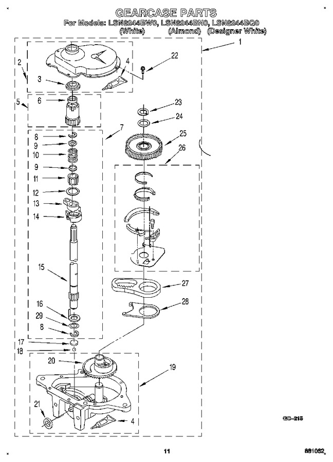 Diagram for LSN8244BW0