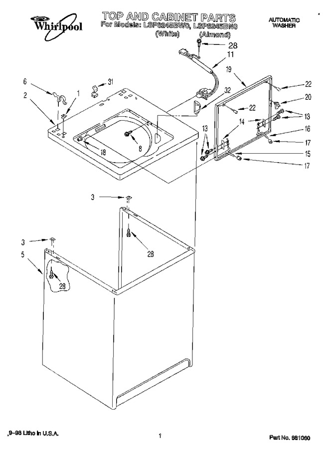 Diagram for LSP8245BW0