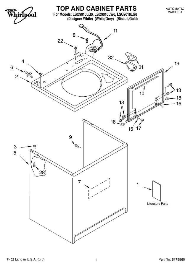 Diagram for LSQ9010LW0