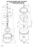 Diagram for 03 - Agitator, Basket And Tub Parts