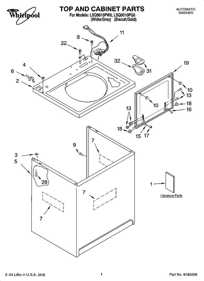 Diagram for LSQ9010PW0