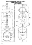 Diagram for 03 - Agitator, Basket And Tub Parts