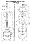 Diagram for 03 - Agitator, Basket And Tub Parts