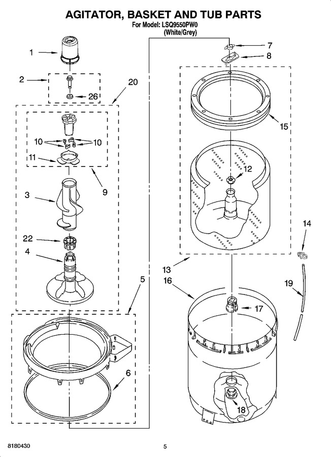 Diagram for LSQ9550PW0