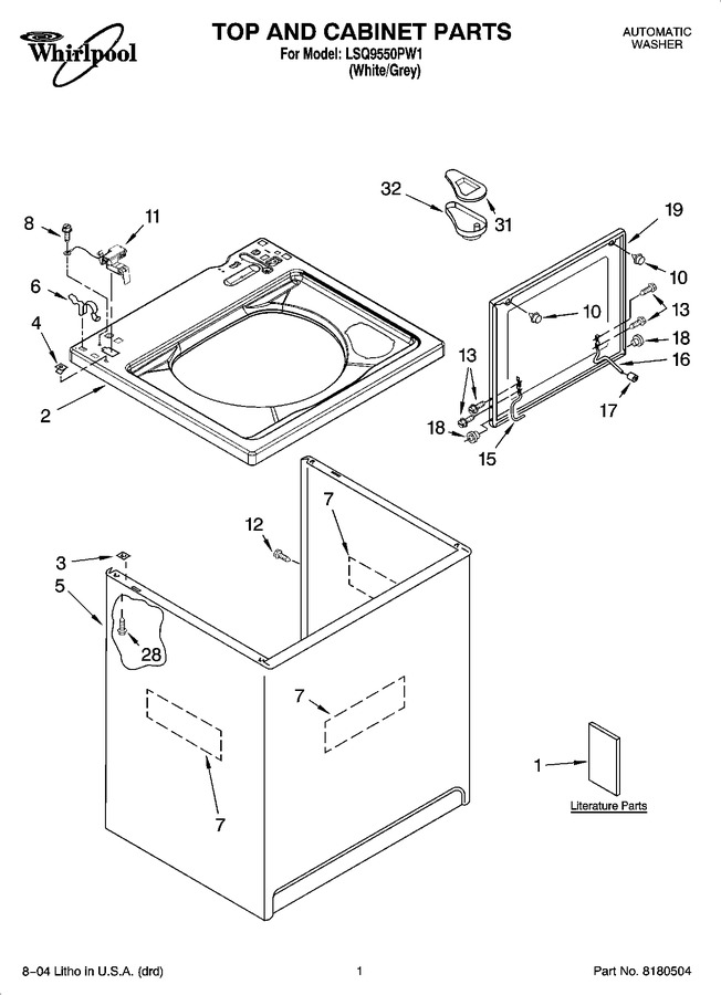 Diagram for LSQ9550PW1