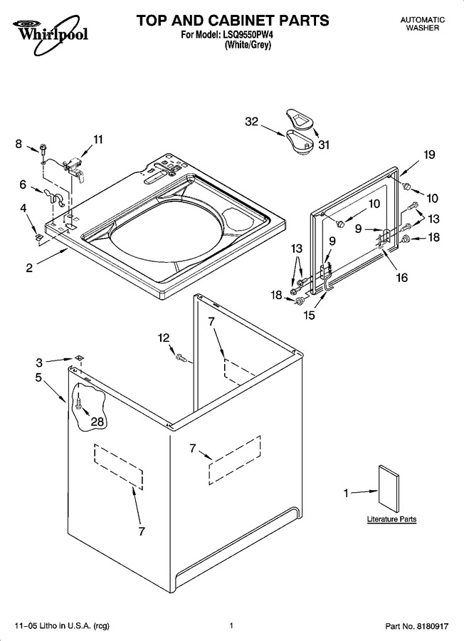 Diagram for LSQ9550PW4