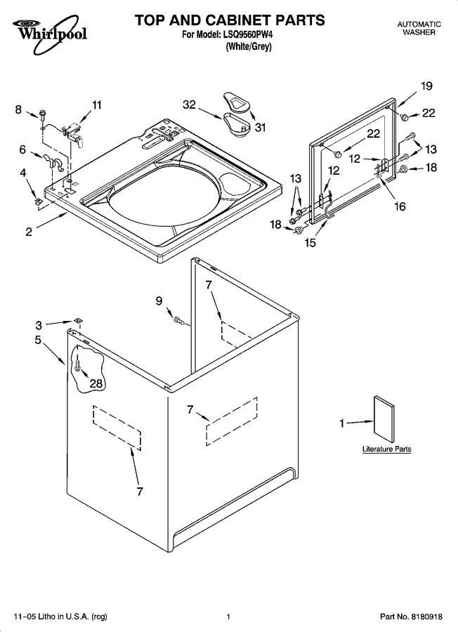 Diagram for LSQ9560PW4