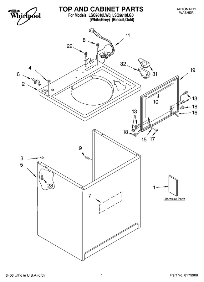 Diagram for LSQ9610LG0