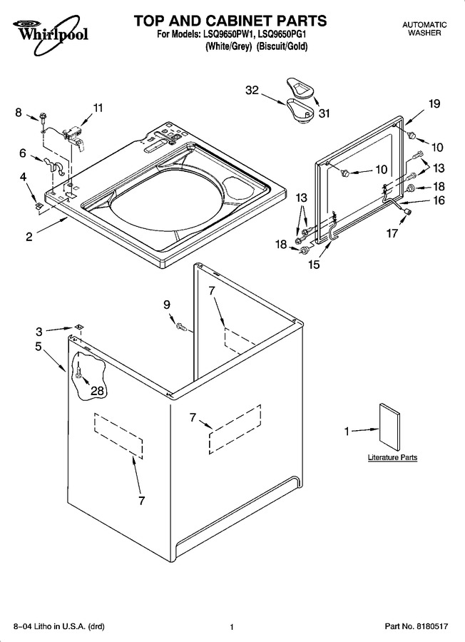 Diagram for LSQ9650PW1