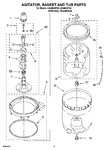 Diagram for 03 - Agitator, Basket And Tub Parts