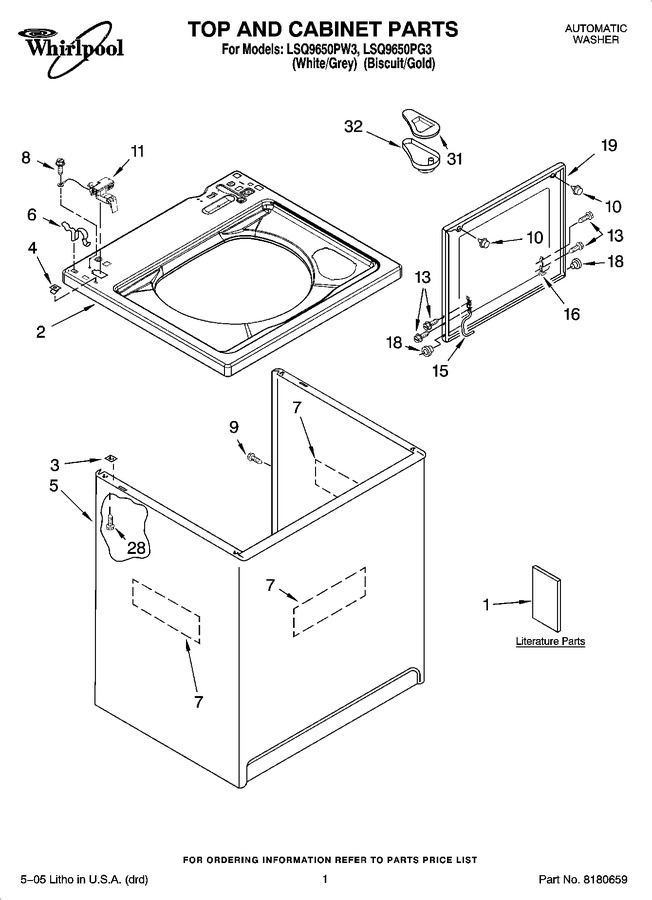 Diagram for LSQ9650PG3