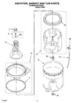 Diagram for 03 - Agitator, Basket And Tub Parts