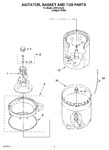 Diagram for 03 - Agitator, Basket And Tub