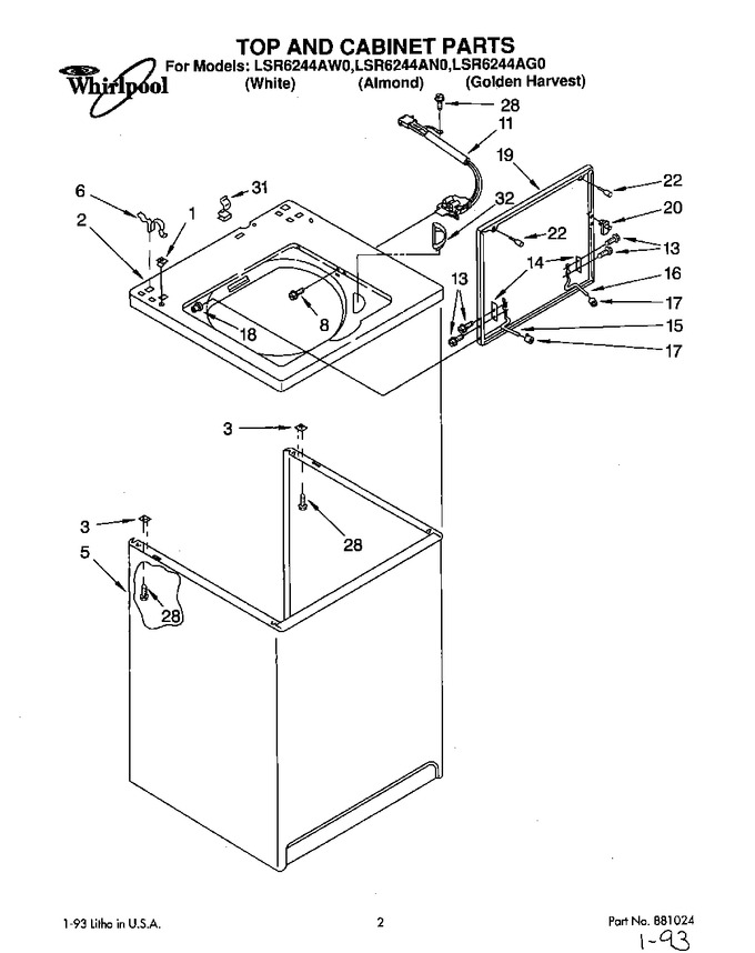 Diagram for LSR6244AW0