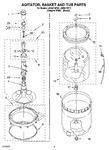 Diagram for 03 - Agitator, Basket And Tub Parts