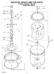 Diagram for 03 - Agitator, Basket And Tub Parts