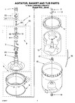 Diagram for 03 - Agitator, Basket And Tub Parts