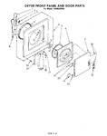 Diagram for 03 - Dryer Front Panel And Door