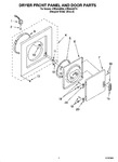 Diagram for 02 - Dryer Front Panel And Door Parts