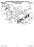 Diagram for 01 - Washer/dryer Control Panel Parts