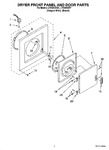 Diagram for 02 - Dryer Front Panel And Door Parts