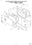 Diagram for 02 - Dryer Front Panel And Door