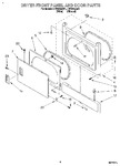 Diagram for 02 - Dryer Front Panel And Door