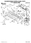 Diagram for 01 - Washer/dryer Control Panel Parts