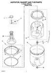 Diagram for 03 - Agitator, Basket And Tub Parts