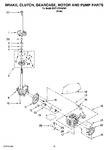 Diagram for 06 - Brake, Clutch, Gearcase, Motor And Pump Parts