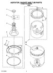 Diagram for 05 - Agitator, Basket And Tub Parts