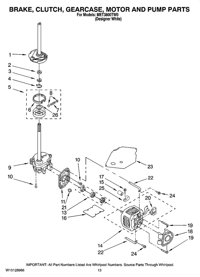 Diagram for MET3800TW0