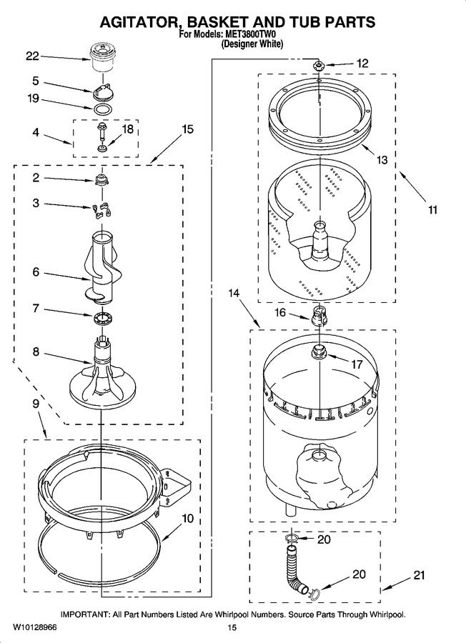 Diagram for MET3800TW0