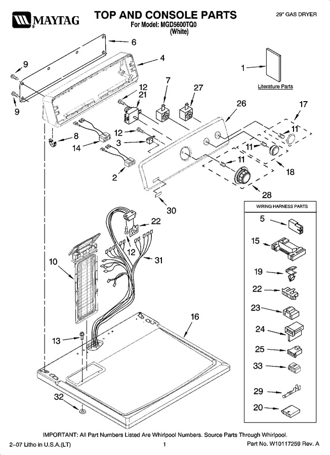 Diagram for MGD5600TQ0